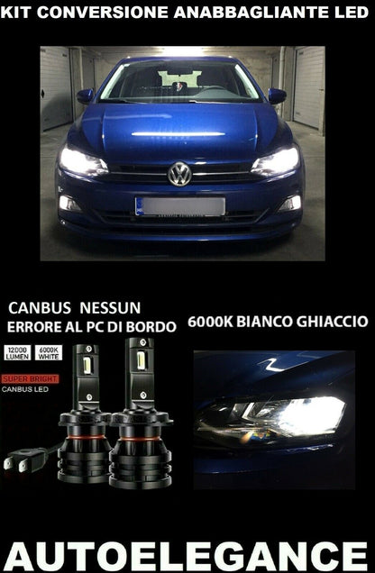 VW POLO AW LED LOW BEAM LAMPS 16.000LM CAMBUS 0032