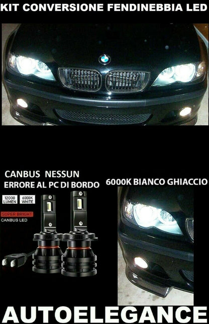 BMW SERIE 3 E46 LAMPADE FENDINEBBIA LED 10.000LM 0032 AUTOELEGANCERICAMBI
