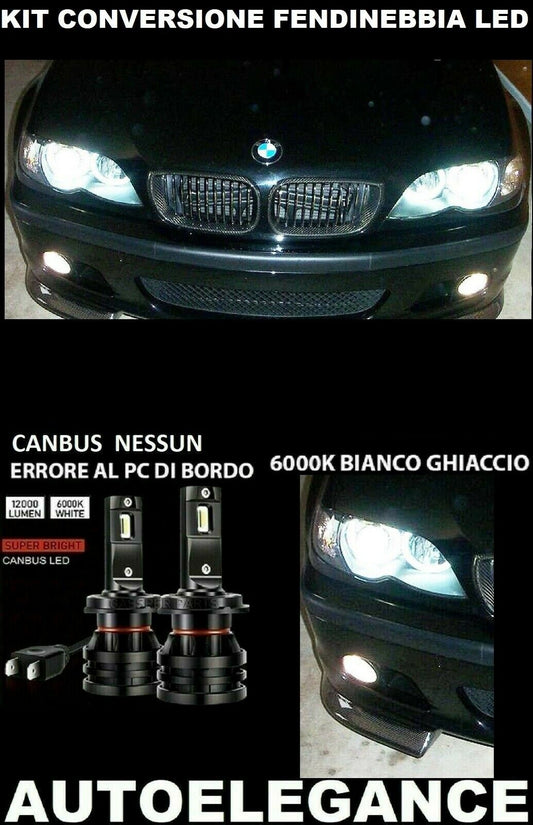 BMW SERIE 3 E46 LAMPADE FENDINEBBIA LED 10.000LM 0032 AUTOELEGANCERICAMBI