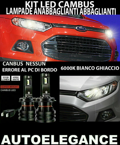 FORD ECOSPORT H4 LAMPS LOW BEAM HIGH BEAM LED 16.000LUMEN CAMBUS 0032