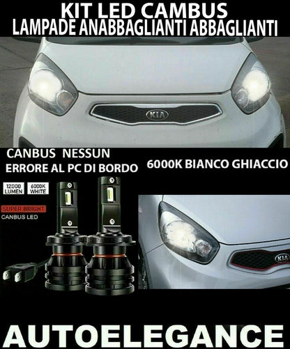 KIA PICANTO MK2 LED LOW BEAM HEADLIGHTS 16.000LM CAMBUS 0032