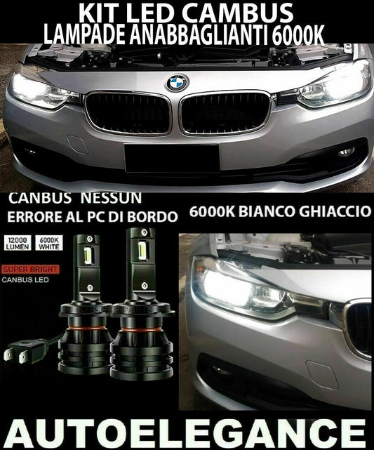 BMW SERIE 3 F30 F31 LAMPADE ANABBAGLIANTI LED 16.000LM CAMBUS 0032 AUTOELEGANCERICAMBI