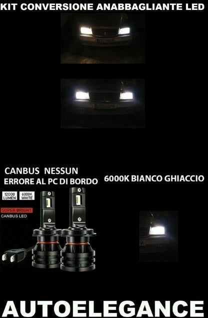 MERCEDES C-CLASS W202 LED LOW BEAM LAMPS 16.000LM CAMBUS 0032