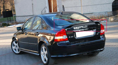 VOLVO S40 MK2 II 2004-2009 SPOILER SUL COFANO POSTERIORE LOOK SPORTIVO