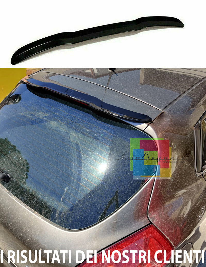 FIAT BRAVO II 2006-2016 SPOILER TETTO POSTERIORE AGGIUNTIVO ABS NERO LUCIDO