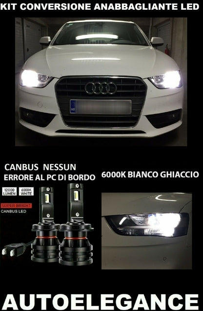 AUDI A4 B8.5 ANABBAGLIANTE LED 16.000LM CAMBUS - AT 0032 AUTOELEGANCERICAMBI