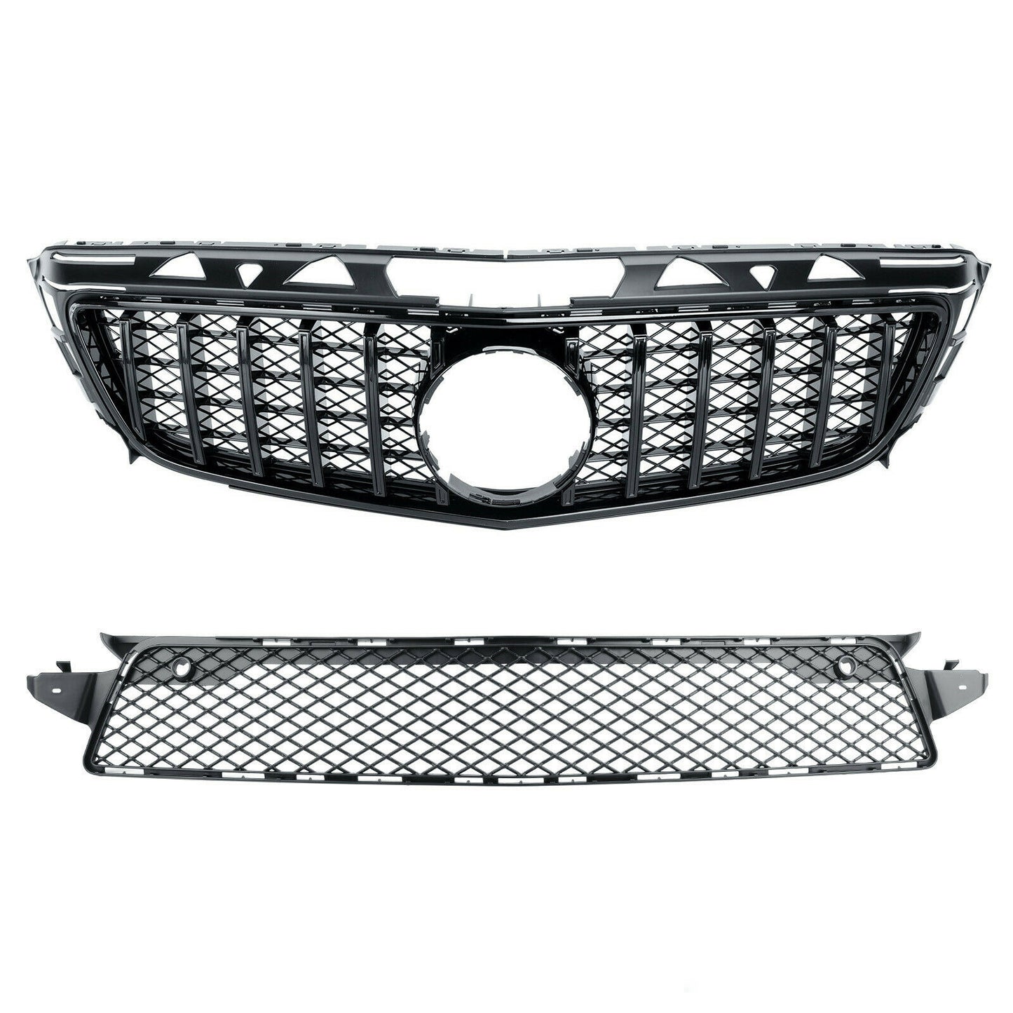 GRIGLIA ANTERIORE MERCEDES CLS C218 X218 2011 AL 2014 PROFILI NERI