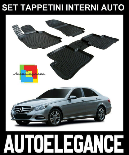 SET OF CUSTOM RUBBER CAR INTERIOR MATS FOR MERCEDES E-CLASS W212 0032