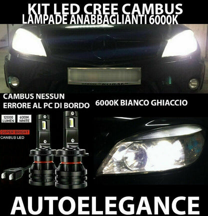 MERCEDES BENZ C CLASS W204 LED LOW BEAM HEADLIGHTS 16.000LM 0032