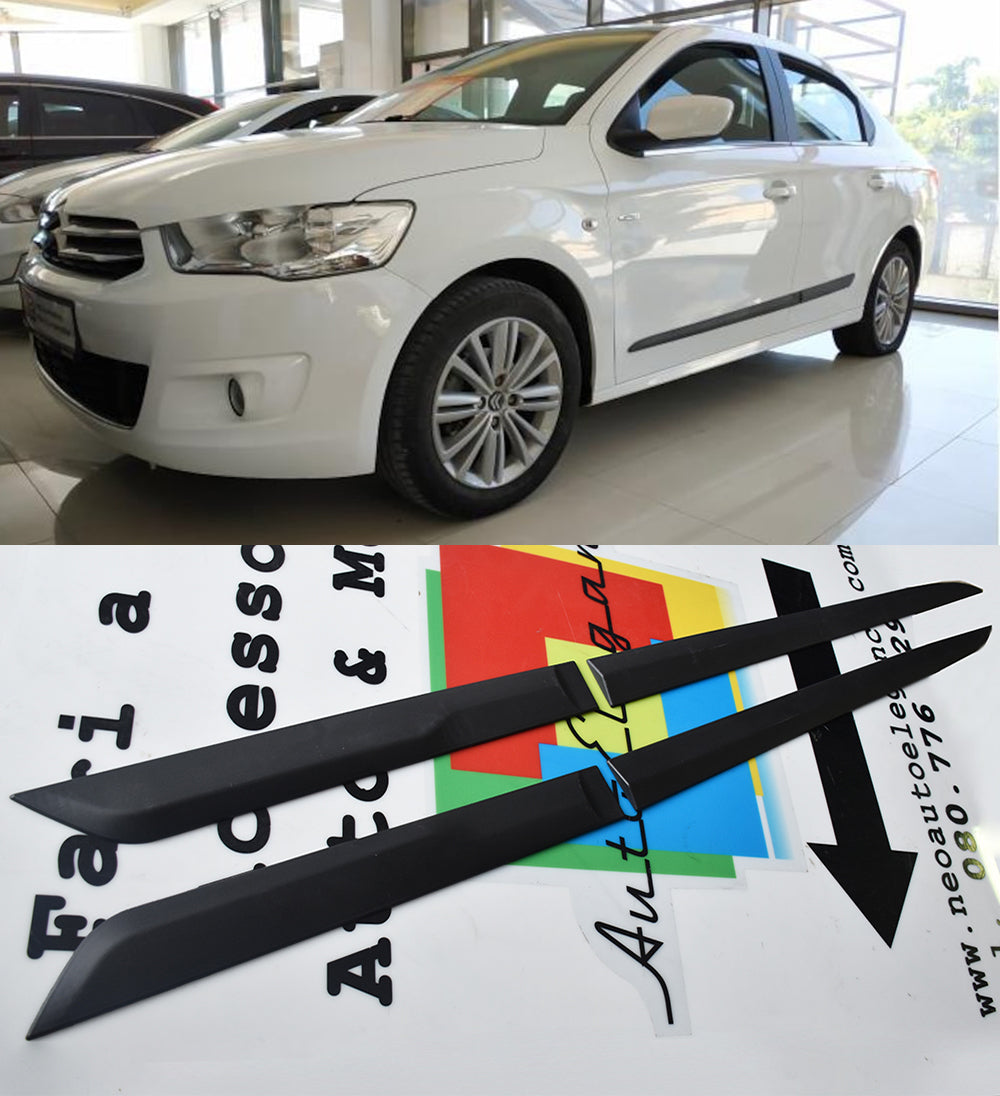 CITROEN C-ELYSEE PROTEZIONE PORTIERE ADESIVE 3M IN ABS 4 PEZZI BOMBATURE PORTA AUTOELEGANCERICAMBI