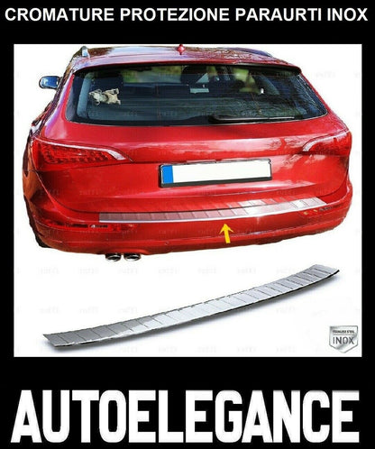 CROMATURA PROTEZIONE PARAURTI POSTERIORE AUDI Q5 8R 2008-2016 INOX ADESIVO 0032 AUTOELEGANCERICAMBI