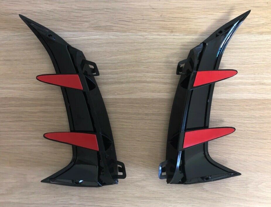 COPPIA FLAPS PER MERCEDES CLASSE A W177 MODANATURE PARAURTI POSTERIORE NERO AUTOELEGANCERICAMBI