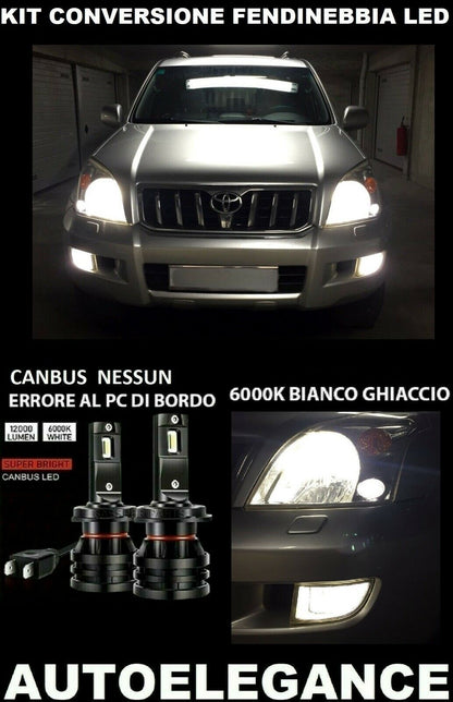 TOYOTA LAND CRUISER 02-09 LED FOG LIGHT 10.000LM CAMBUS 0032