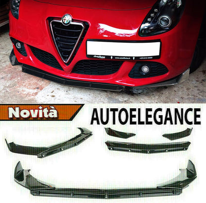 ALFA ROMEO GIULIETTA SPLITTER PARAURTI ANTERIORE NERO LUCIDO LOOK RS AUTOELEGANCERICAMBI