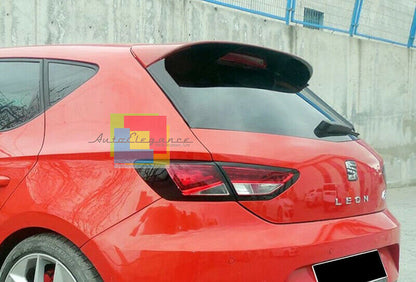 SEAT LEON 5F 2012-2017 SPOILER SUL TETTO POSTERIORE + DEFLETTORI ABS