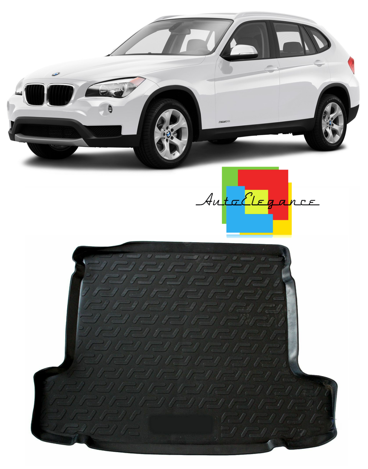 TRUNK MAT RUBBER CARPET SUPERGRIP BMW X1 E84 2009-2015 -AT-