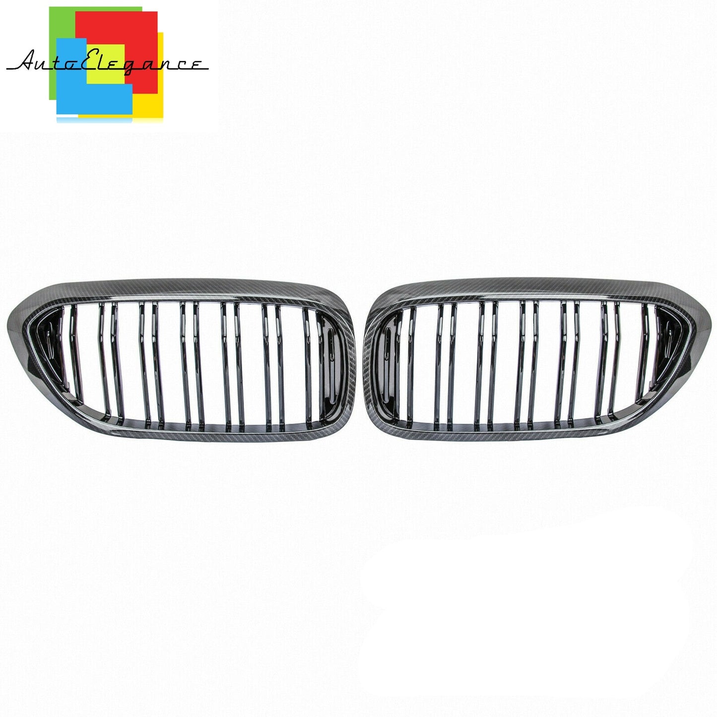 FRONT MUSTACHE GRILLE 5 SERIES G30 G31 M LOOK DOUBLE BAND CARBON NEWS