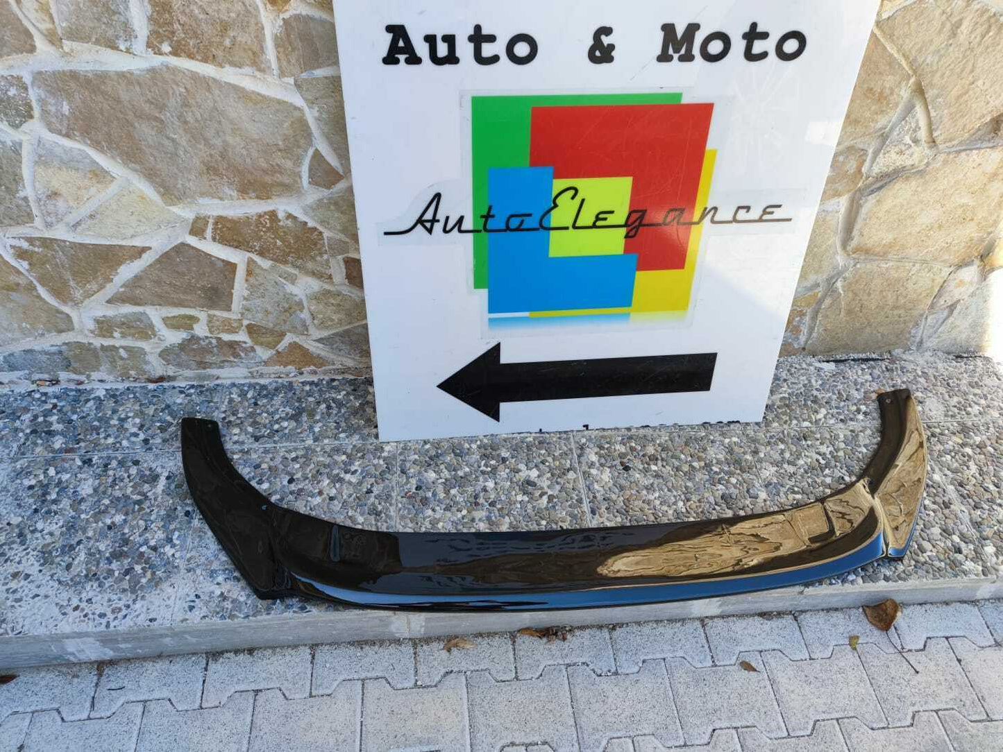 LIP UNDER FRONT BUMPER VW GOLF 7.5 VII STANDARD 2016+ ABS BLACK SPLITTER