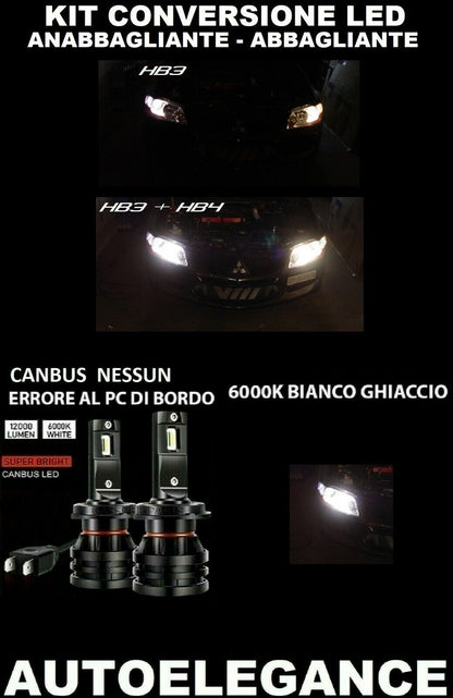 MITSUBISHI EVO VIII LOW BEAM HIGH BEAM LED 16.000LM CAMBUS 0032