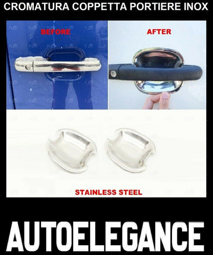 CROMATURA COPPETTA 2 PORTE MERCEDES VITO W638 1996-2003 INOX ADESIVO 0032 AUTOELEGANCERICAMBI