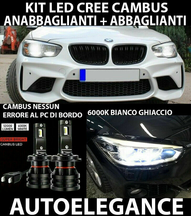 BMW SERIE 1 F20 F21 LIFT ANABBAGLIANTI ABBAGLIANTI LED 16.000LM CAMBUS - AT 0032 AUTOELEGANCERICAMBI