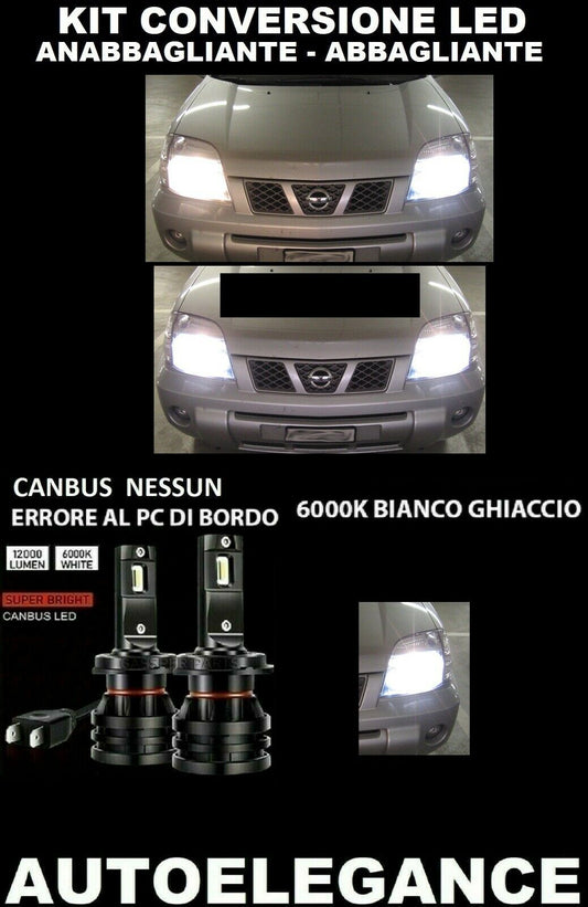 NISSAN X-TRAIL T30 LED LOW BEAM HEADLIGHTS 16,000LUMEN CAMBUS 0032