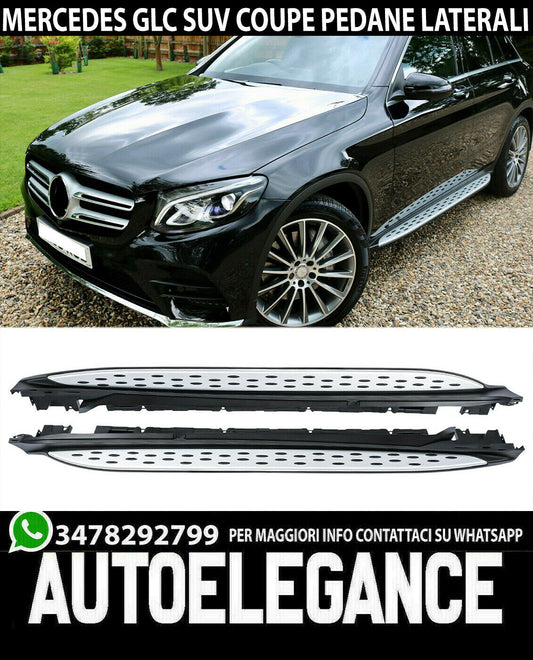 PEDANE LATERALI MERCEDES GLC X253 2015+ SOTTOPORTA DESIGN SPORTIVO AMG