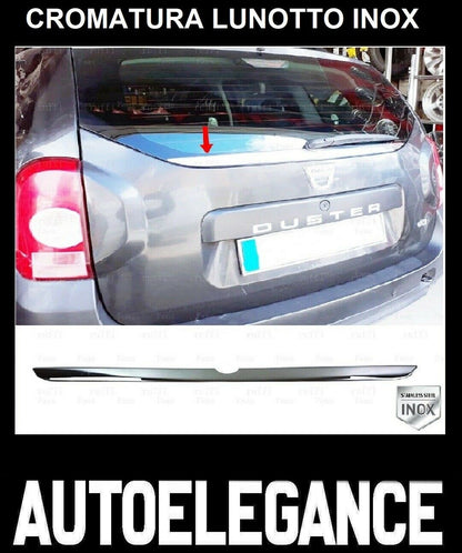 CROMATURA LUNOTTO DACIA DUSTER 2010-2017 ACCIAIO INOX ADESIVO 0032 AUTOELEGANCERICAMBI