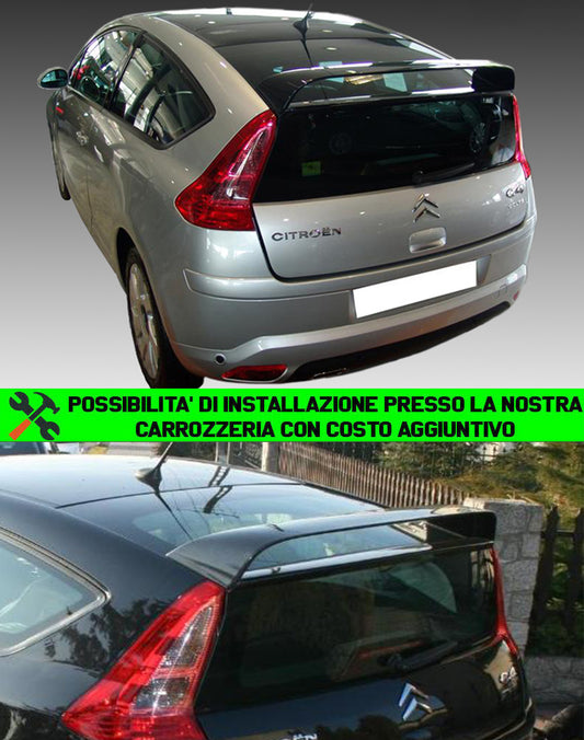 CITROEN C4 COUPE 2004-2010 SPOILER POSTERIORE SUL COFANO IN ABS AUTOELEGANCERICAMBI