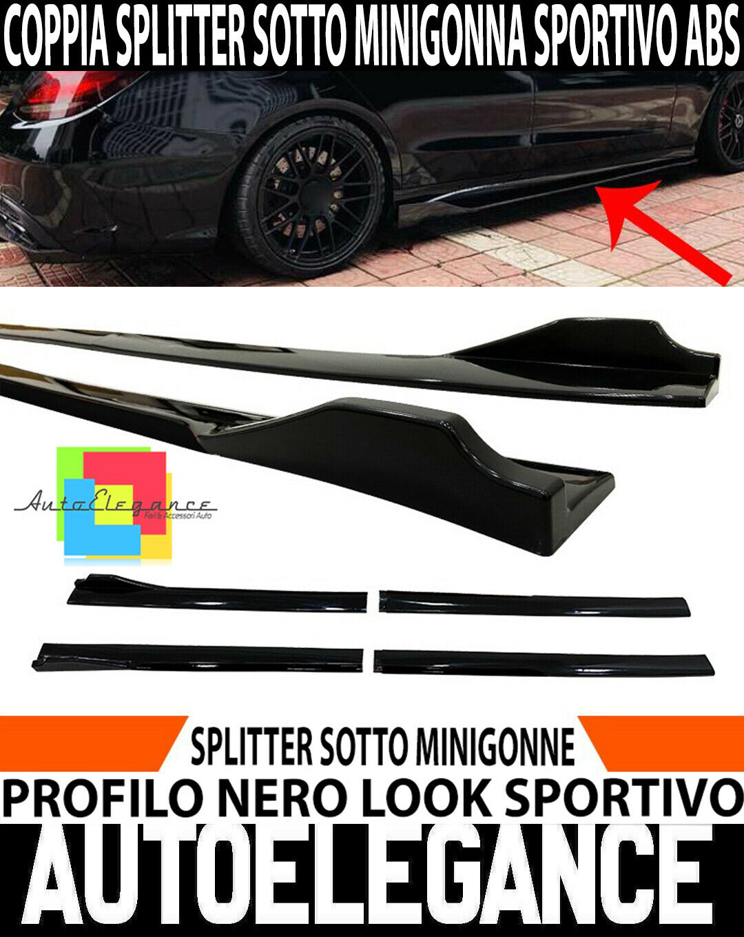 MERCEDES W213 W205 W204 SLK SL SPLITTER UNDER SIDE SKIRTS SPORTS SILLS ABS