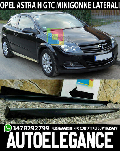 SIDE SKIRTS OPEL ASTRA H 05-10 GTC 3 DOORS UNDER DOOR SPOILER ABS 0074