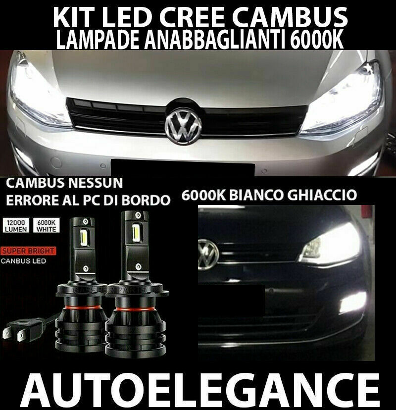 VW GOLF 7 2012-2015 LED LOW BEAM HEADLIGHTS 16.000LM CAMBUS - AT 0032