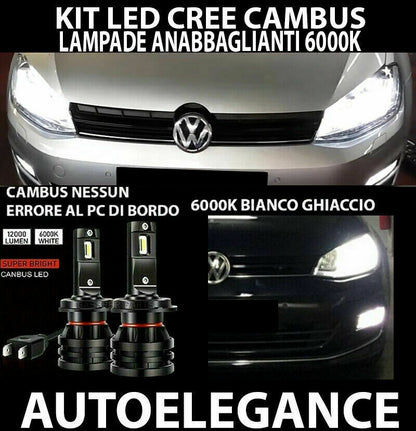 VW GOLF 7 2012-2015 LED LOW BEAM HEADLIGHTS 16.000LM CAMBUS - AT 0032