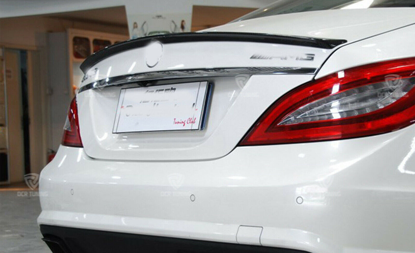 MERCEDES CLS W218 2010+ AMG LOOK GLOSS BLACK REAR HOOD SPOILER