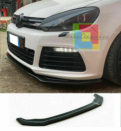 VW GOLF 6 RLINE R20 2008-2012 FRONT BUMPER UNDER ABS BLACK SPLITTER 0032 