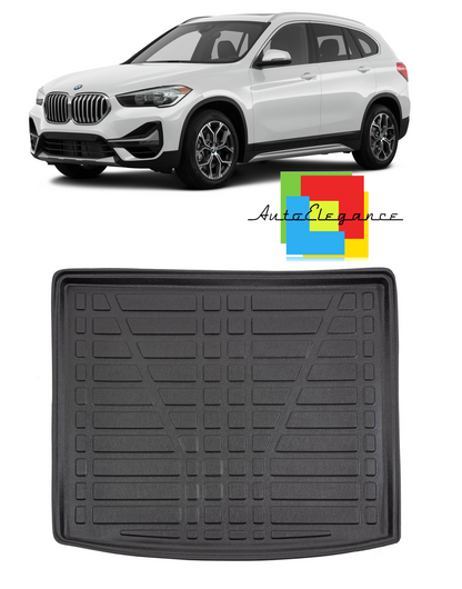 VASCA BAULE BAGAGLIAIO TAPPETO GOMMA SUPERGRIP BMW X1 F48 2016+ -AT-
