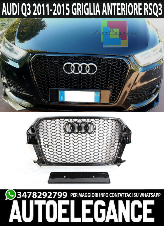 GRIGLIA ANTERIORE AUDI Q3 2012-2015 CALANDRA RSQ3 NERO NIDO D'APE