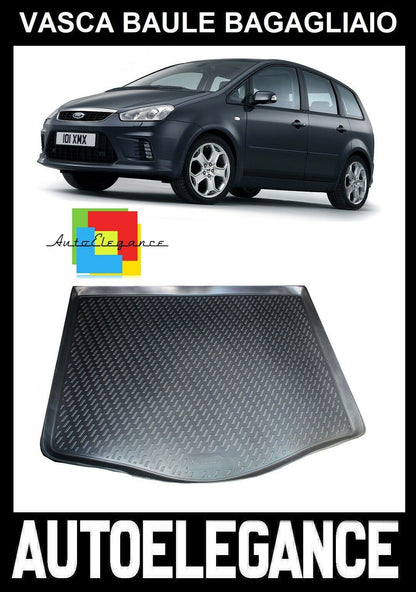 TRUNK LINER RUBBER CARPET SUPERGRIP FORD C-MAX 2002-2010 -AT-