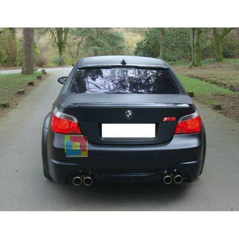 SPOILER POSTERIORE COFANO PER BMW SERIE 5 E60 BERLINA LOOK M5 IN ABS NERO LUCIDO