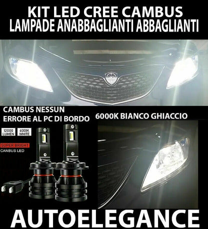 LANCIA YPSILON 312 LOW BEAM HIGH BEAM LED 16.000LM CAMBUS - AT 0032