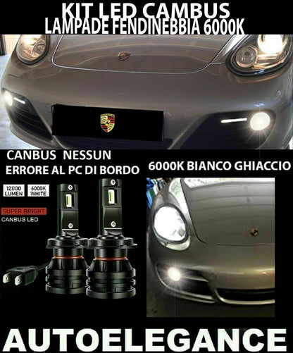 PORSCHE CAYMAN 987 LED FOG LIGHTS 10.000LUMEN CAMBUS 0032