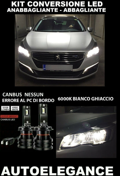 PEUGEOT 508 KIT LOW BEAM HIGH BEAM LED 16.000LM CAMBUS 0032