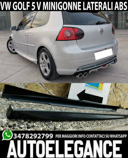SIDE SKIRTS FOR VW GOLF 5 ABS UNDER DOOR SPOILER