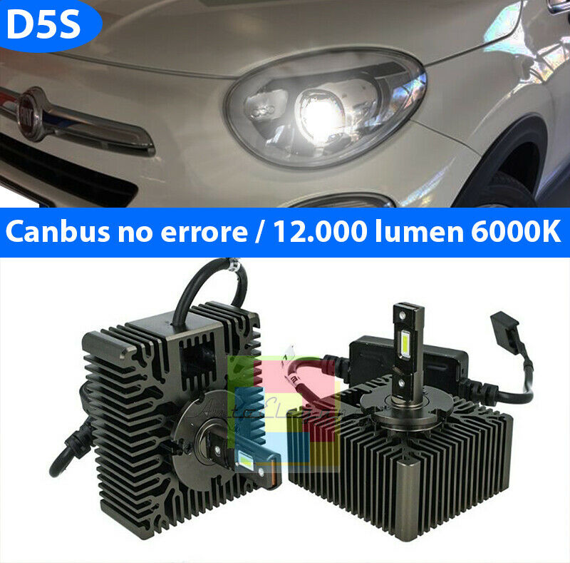FIAT 500X PAIR OF LED LAMPS D5S 6000K 12.000LUMEN BIXENON