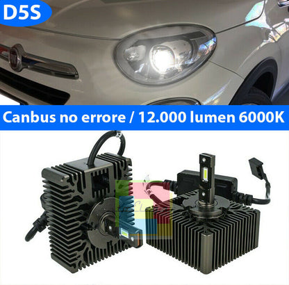 FIAT 500X PAIR OF LED LAMPS D5S 6000K 12.000LUMEN BIXENON