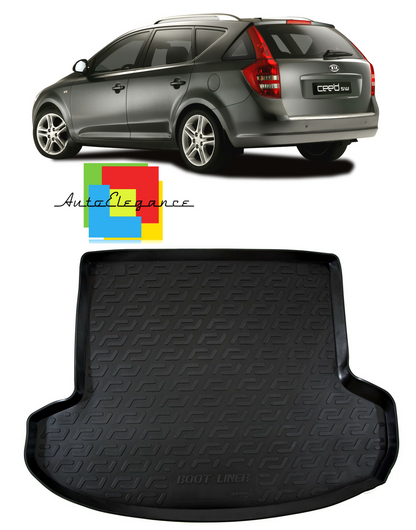 TRUNK MAT RUBBER CARPET SUPERGRIP KIA CEE'D SW 2007-2012 -AT-
