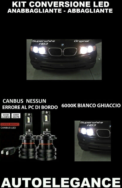 BMW X5 E53 LAMPADE ANABBAGLIANTI ABBAGLIANTI LED 16.000LM CAMBUS 0032 AUTOELEGANCERICAMBI