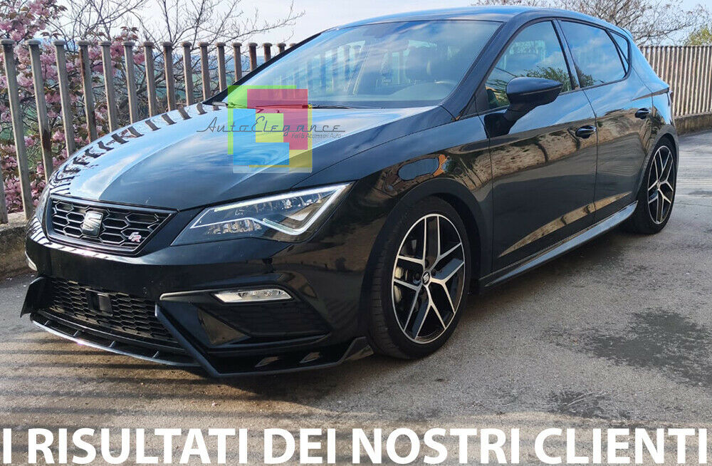 SIDE SKIRTS UNDER DOOR SEAT LEON 5F 2012-2019 ABS GLOSSY BLACK 0121