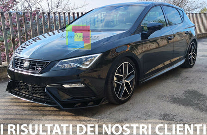 SIDE SKIRTS UNDER DOOR SEAT LEON 5F 2012-2019 ABS GLOSSY BLACK 0121