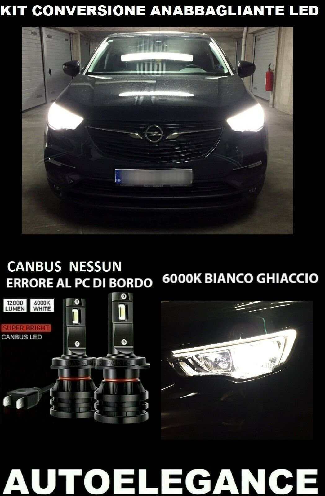 OPEL GRANDLAND X LED LOW BEAM KIT 16.000LM CAMBUS 0032